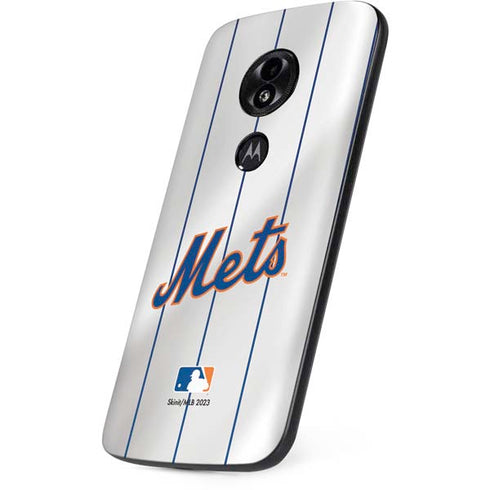 MLB New York Mets Home Jersey Moto E5 Play Skin